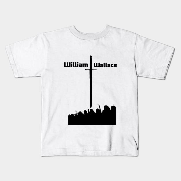 William Wallace Kids T-Shirt by Clathrus